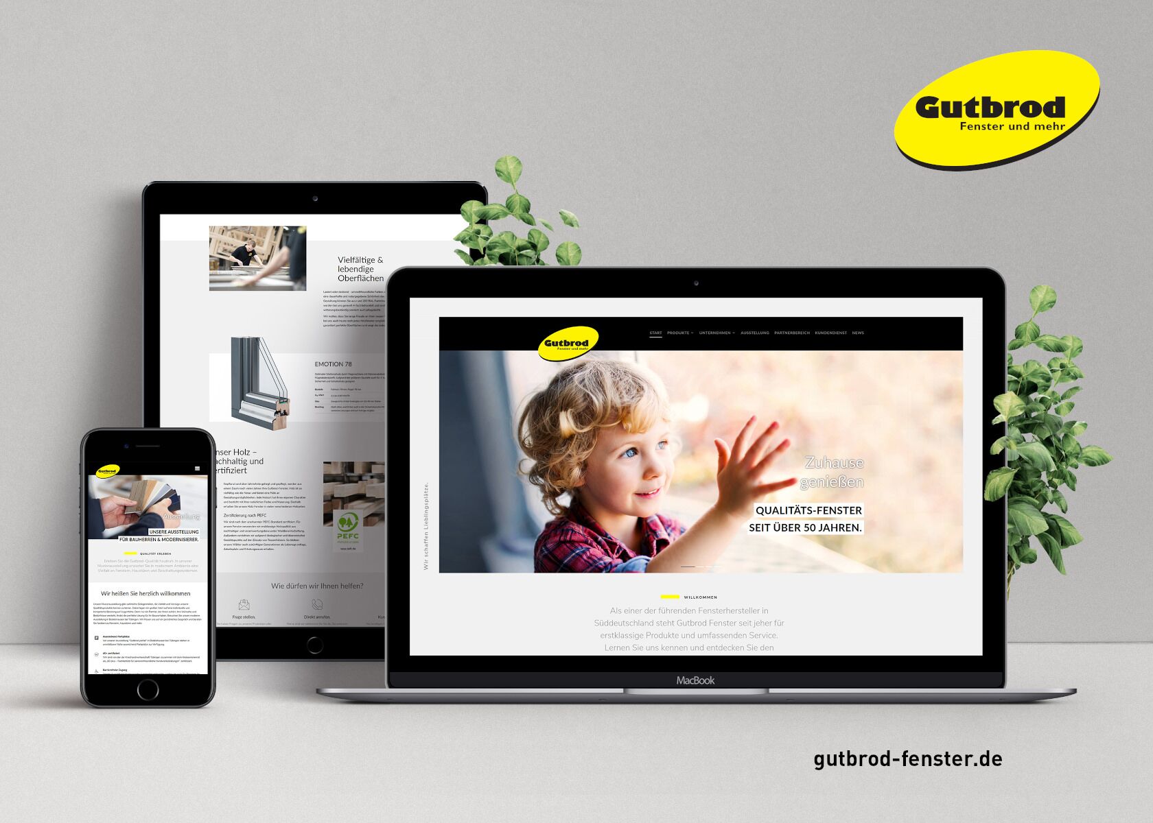 Webdesign - Gutbrod Fenster