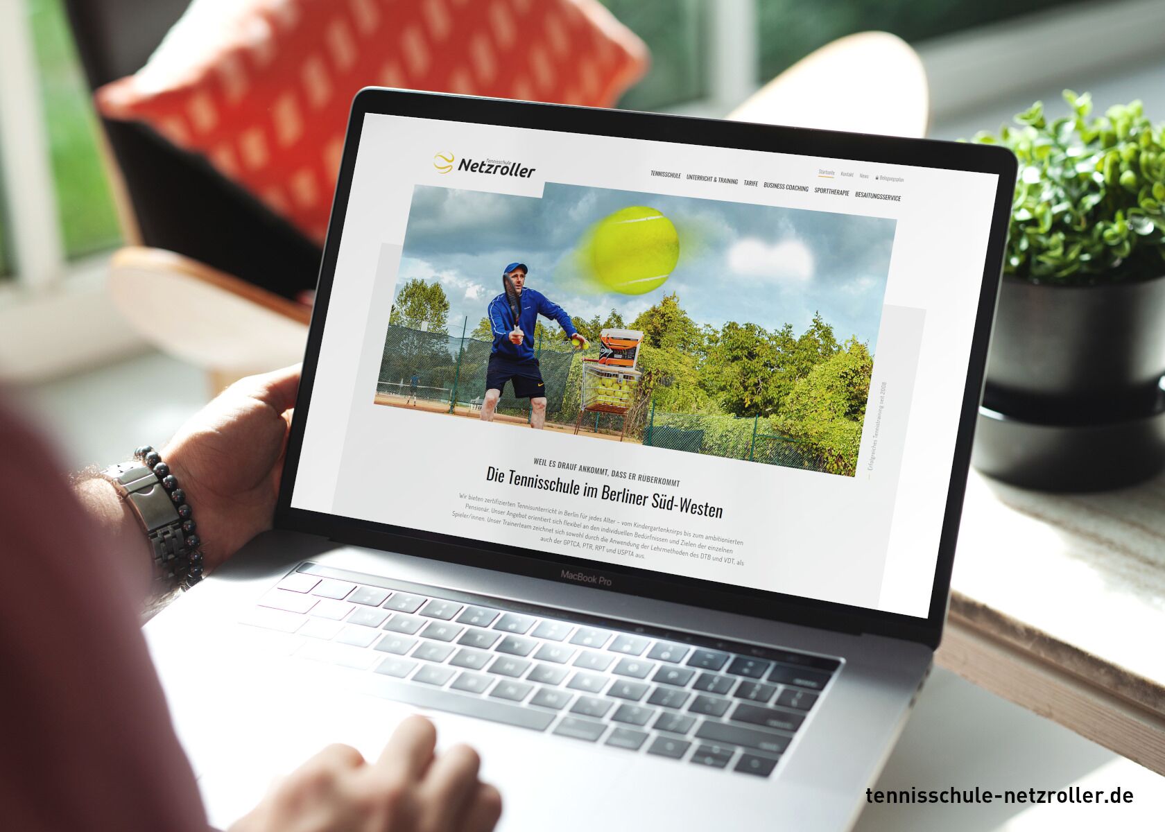 Webdesign - Tennisschule Netzroller